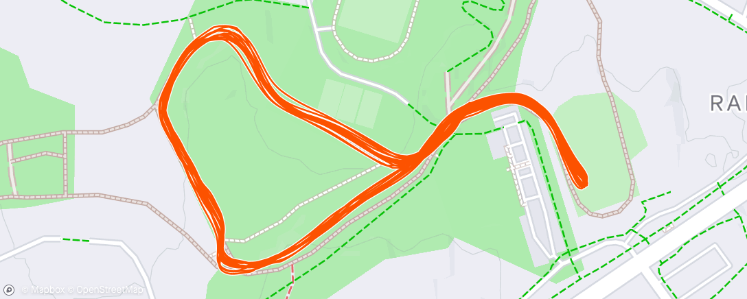 Map of the activity, Morning Nordic Ski