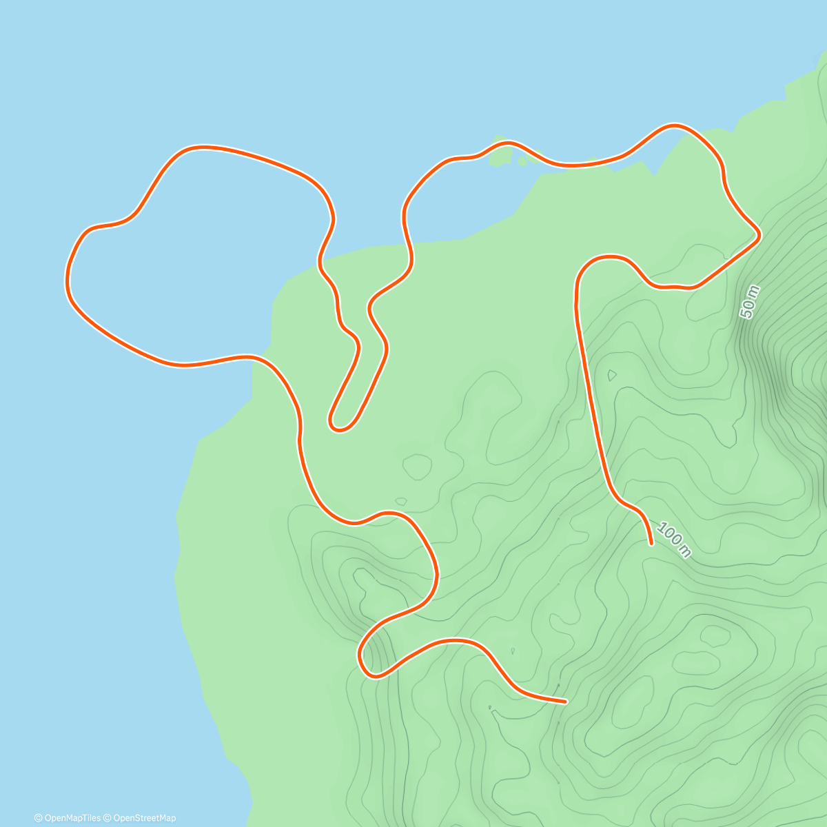 Map of the activity, Zwift - 5K Loop in Watopia