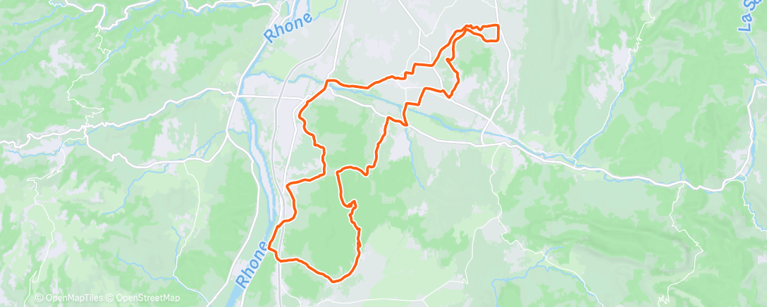 Карта физической активности (Sortie vélo le matin)