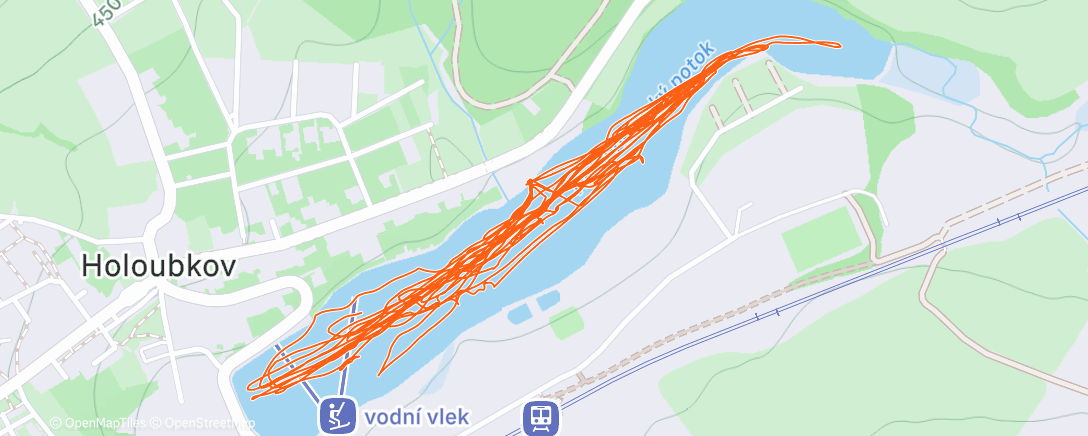 Map of the activity, Afternoon Ice skating