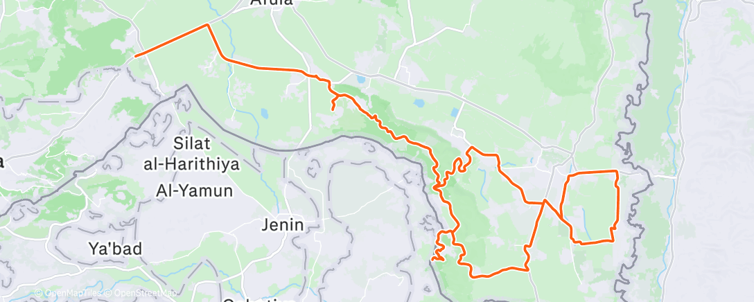 Карта физической активности (Morning Ride)