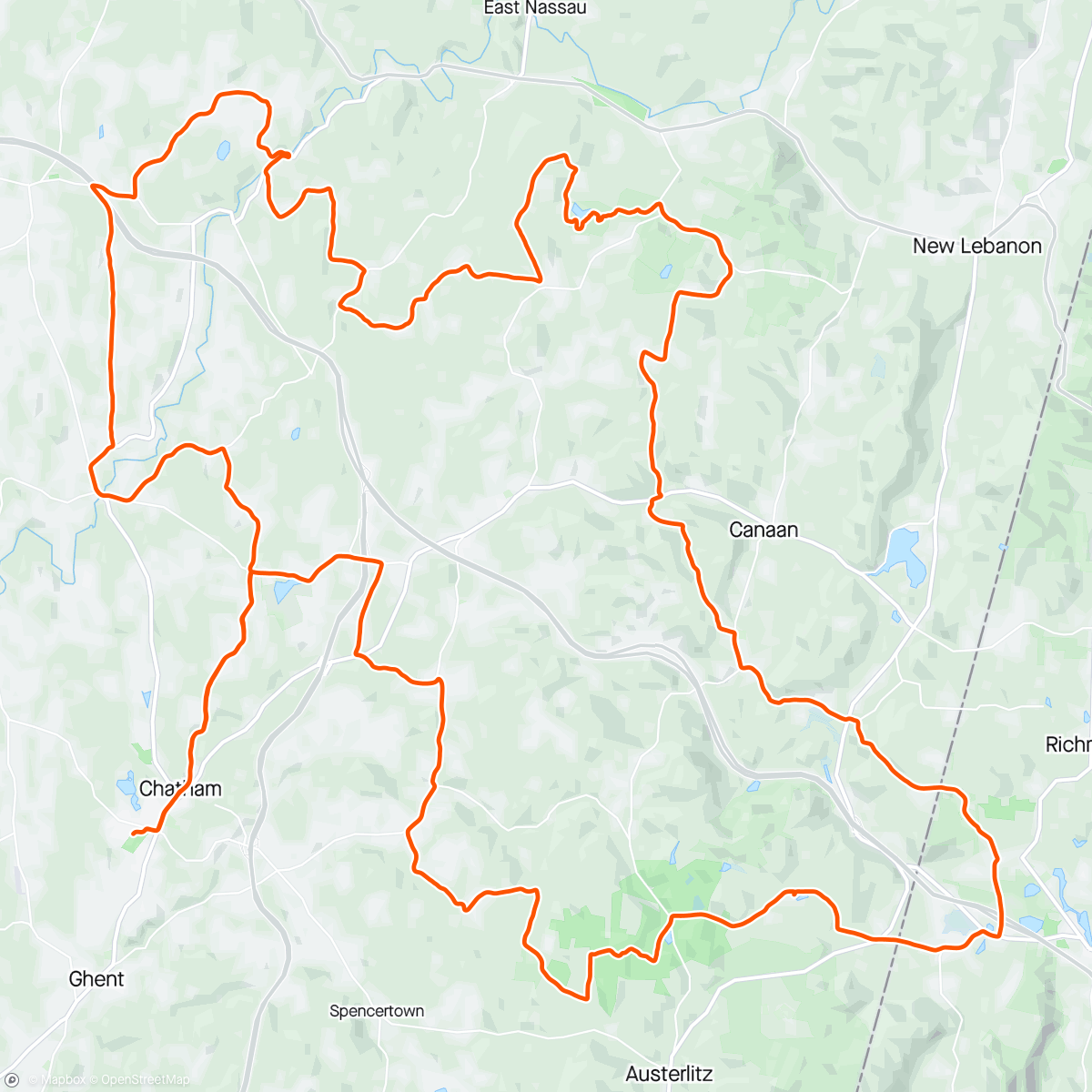 Map of the activity, 2024 Gravel Grinder with Kevin and Jon