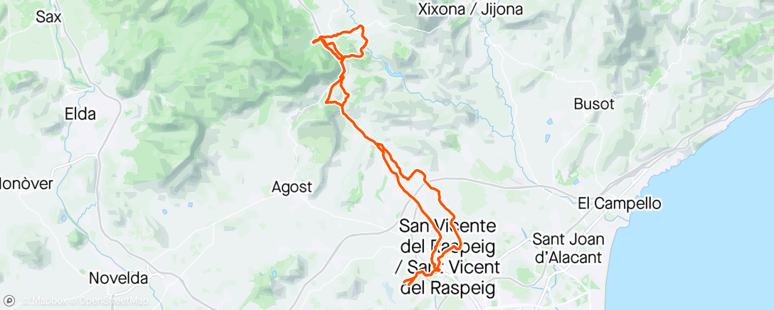 Karte der Aktivität „Bicicleta de montaña eléctrica matutina”