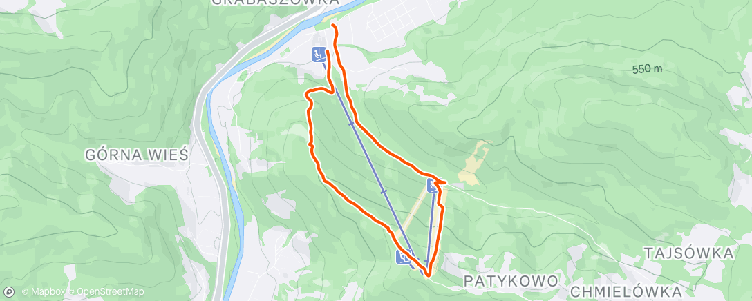 Map of the activity, Evening Ride