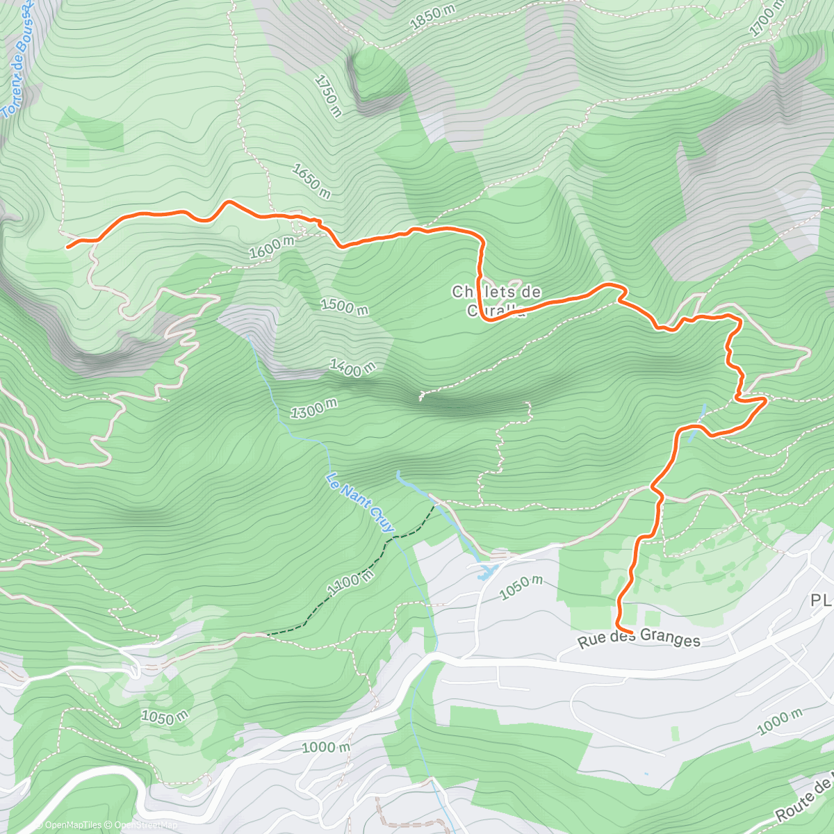 Карта физической активности (Hike&fly à Varan)