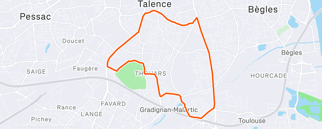 Map of the activity, 1H Footing