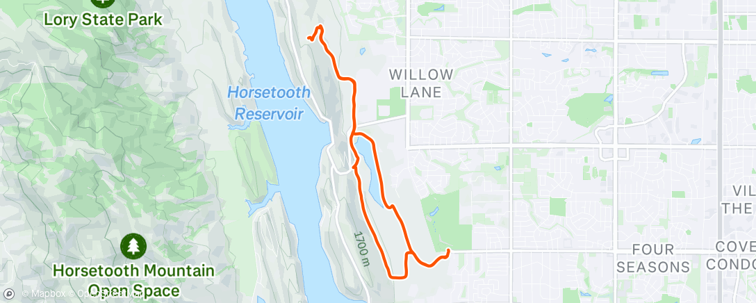 Map of the activity, Morning Run