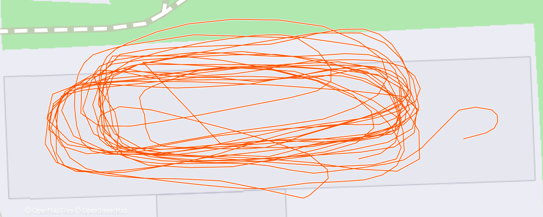 Map of the activity, Дневной забег