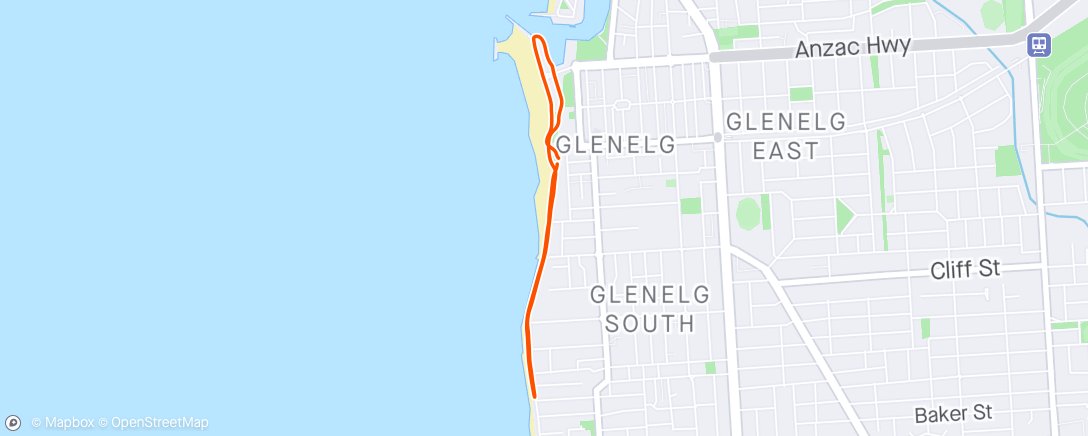Map of the activity, Afternoon Walk