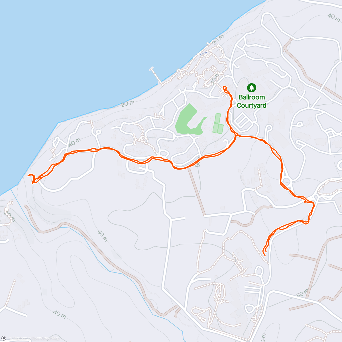 Map of the activity, Morning walk in bali (Ayana resort)