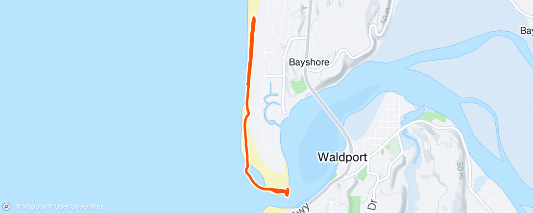 Map of the activity, Morning Run