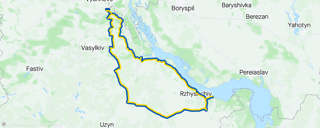 Map of the activity, BRM200 «Букринський» 2023