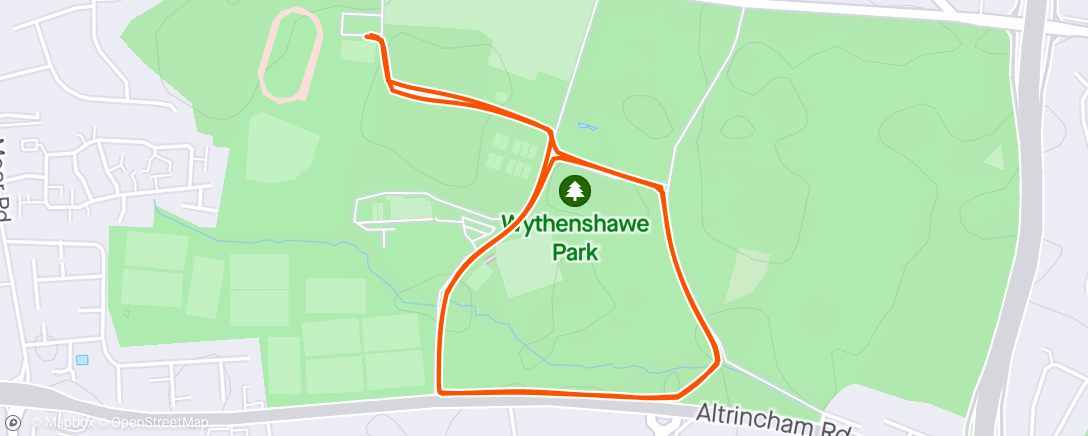 Map of the activity, Wythe Community Run