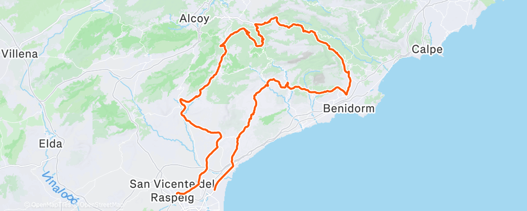 Peta aktivitas, Bicicleta a la hora del almuerzo