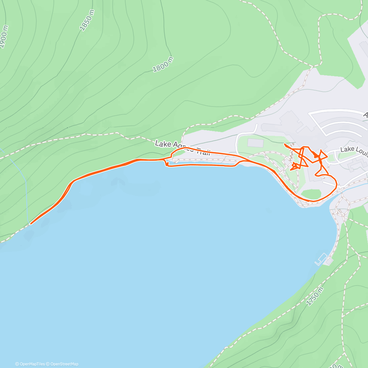 Map of the activity, Lunch Walk