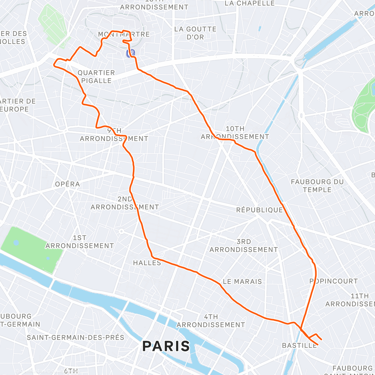 Map of the activity, Jog vacances 👌🏼