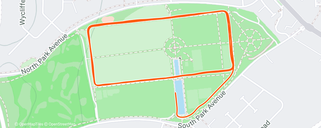 Map of the activity, Morning Run