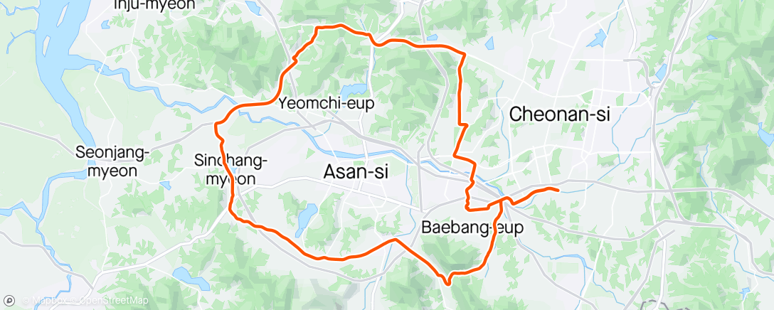 Map of the activity, 240425 어라운드 아산