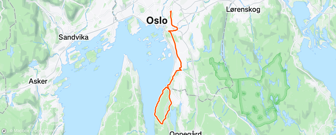 Map of the activity, Morning Ride