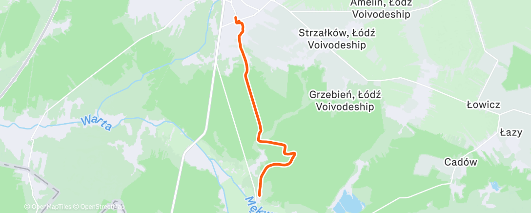 Карта физической активности (Morning Ride)