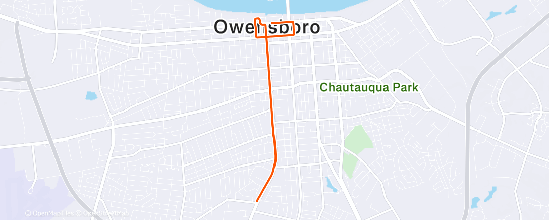 Map of the activity, Lunch Run