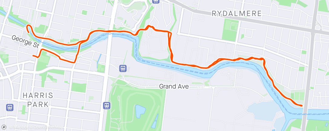 Map of the activity, Morning bike ride