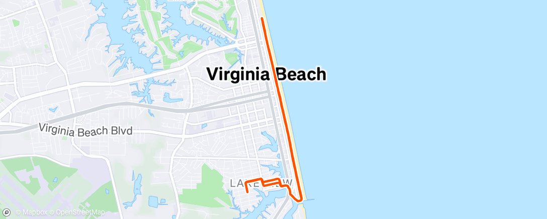 Map of the activity, Morning Run