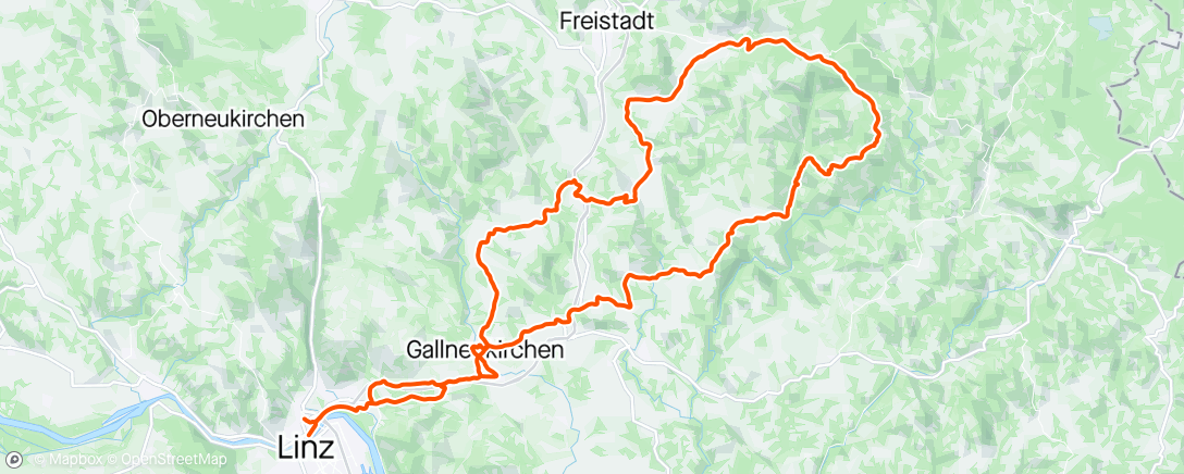 Map of the activity, MTB, 2RC Freitagspartie