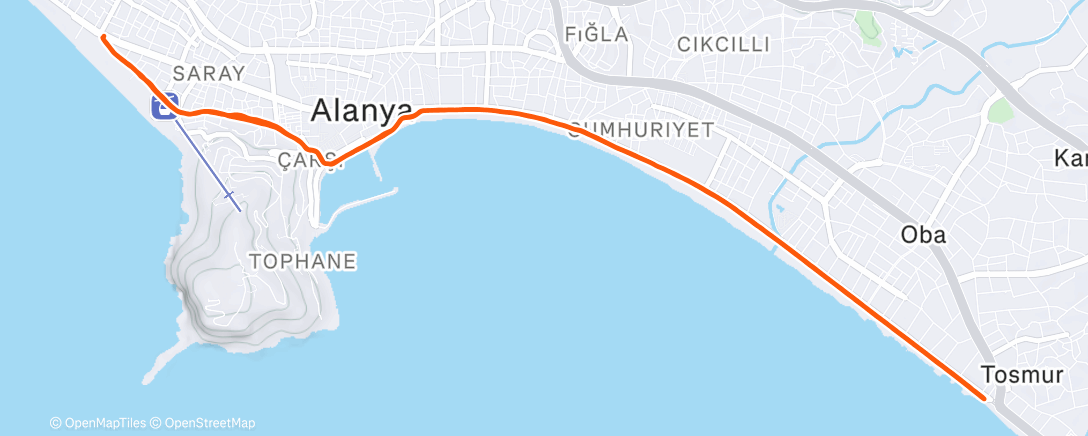 Карта физической активности (Evening Run)