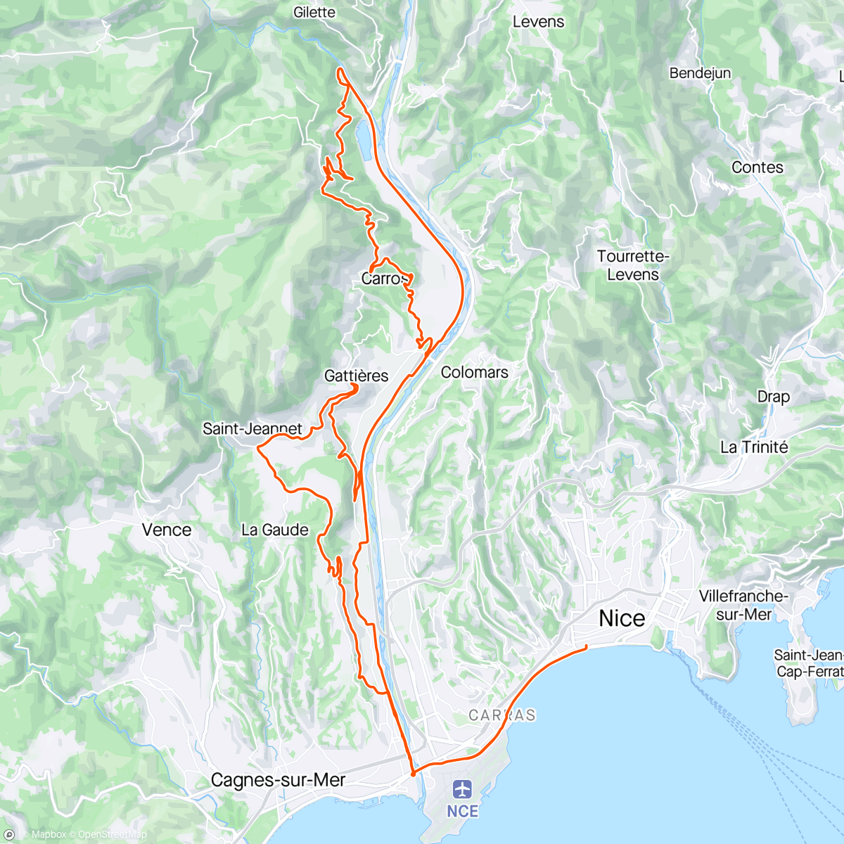 Map of the activity, Ride avec Flo et vins