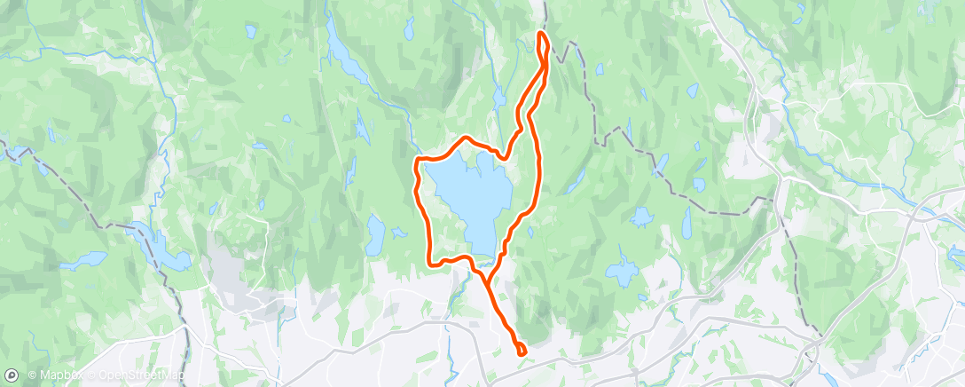 Map of the activity, Mtb crusing