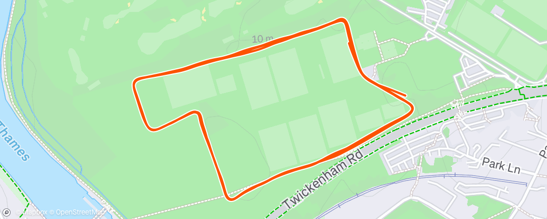 Map of the activity, Parkrun #117 (Old Deer Park)🥉