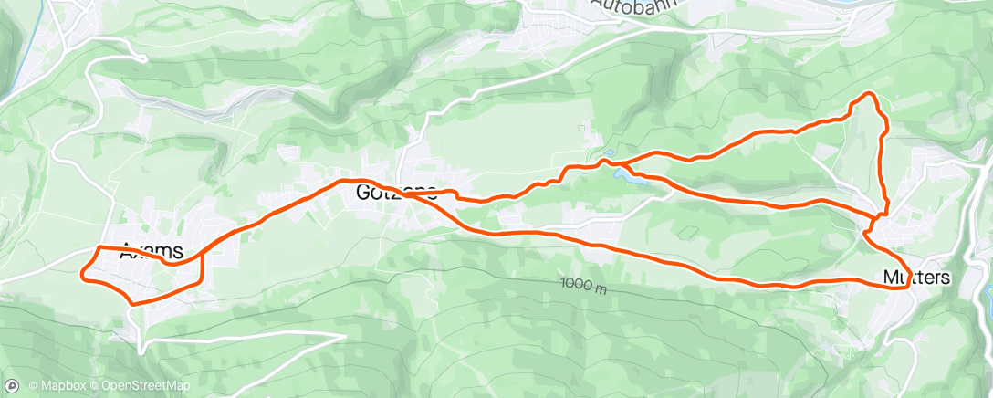 Mapa da atividade, Sessione di mountain biking all’ora di pranzo
