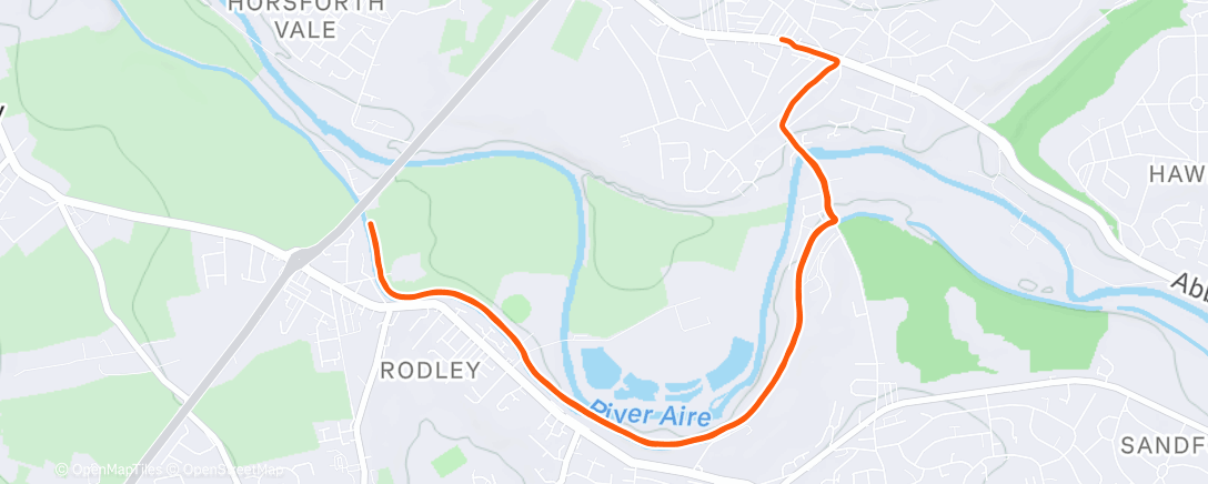 Map of the activity, Dog jog