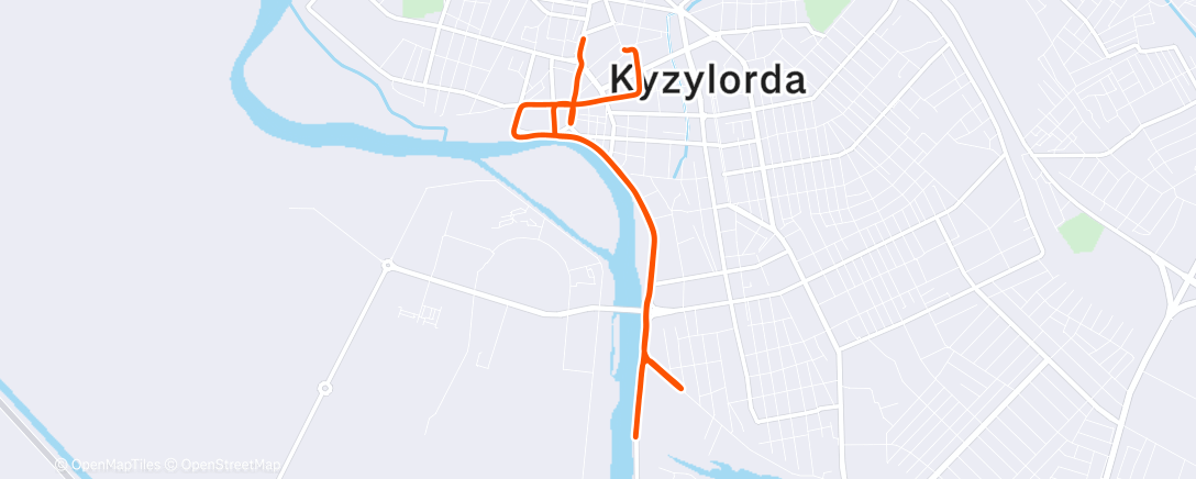 Map of the activity, Morning Run