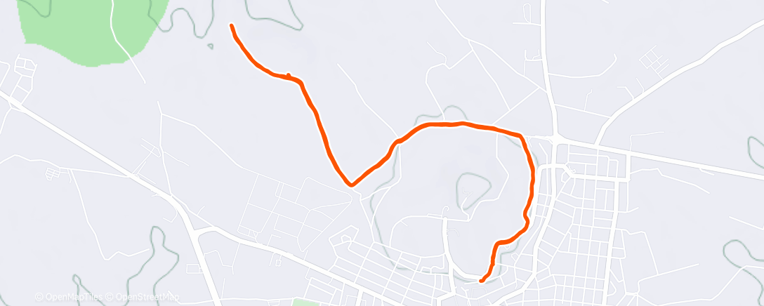 Map of the activity, Morning Trail Run