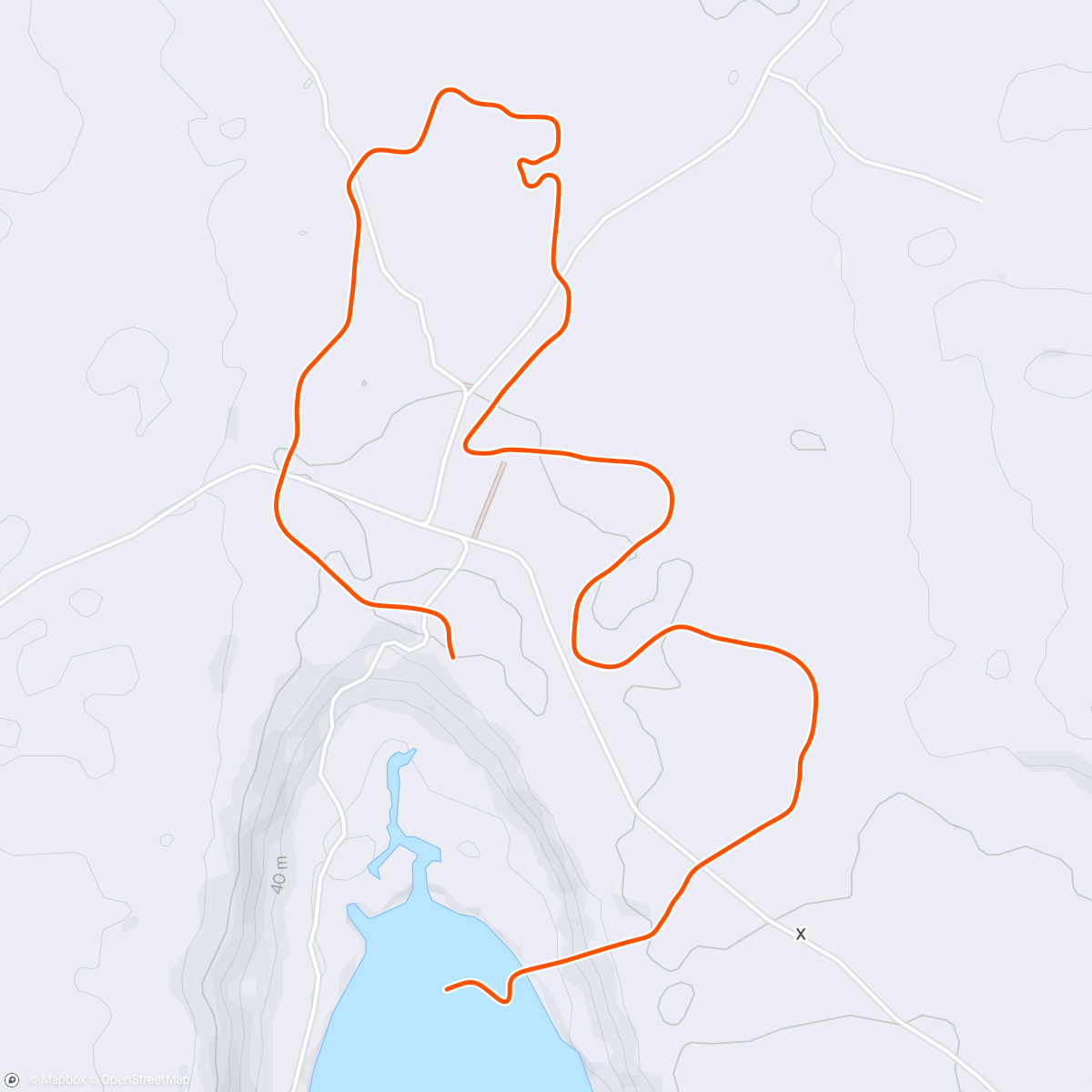 Map of the activity, Zwift - Electric Loop in Makuri Islands
