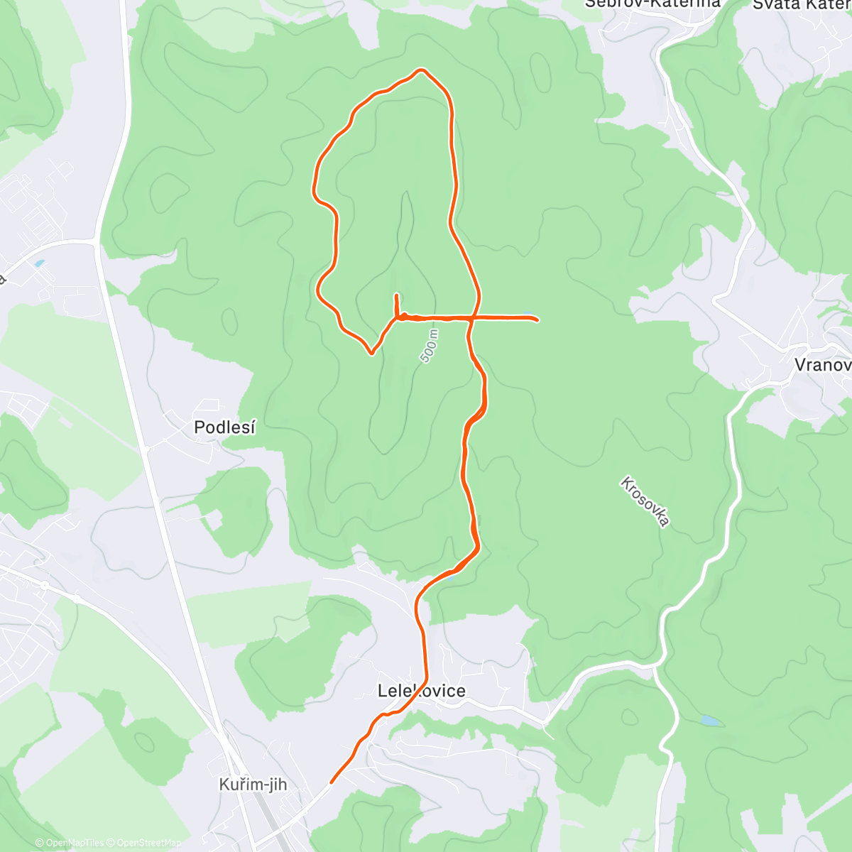 Карта физической активности (Babí lom 51,52,53/53 ✅🏃🏻‍♂️‍➡️🏔️)