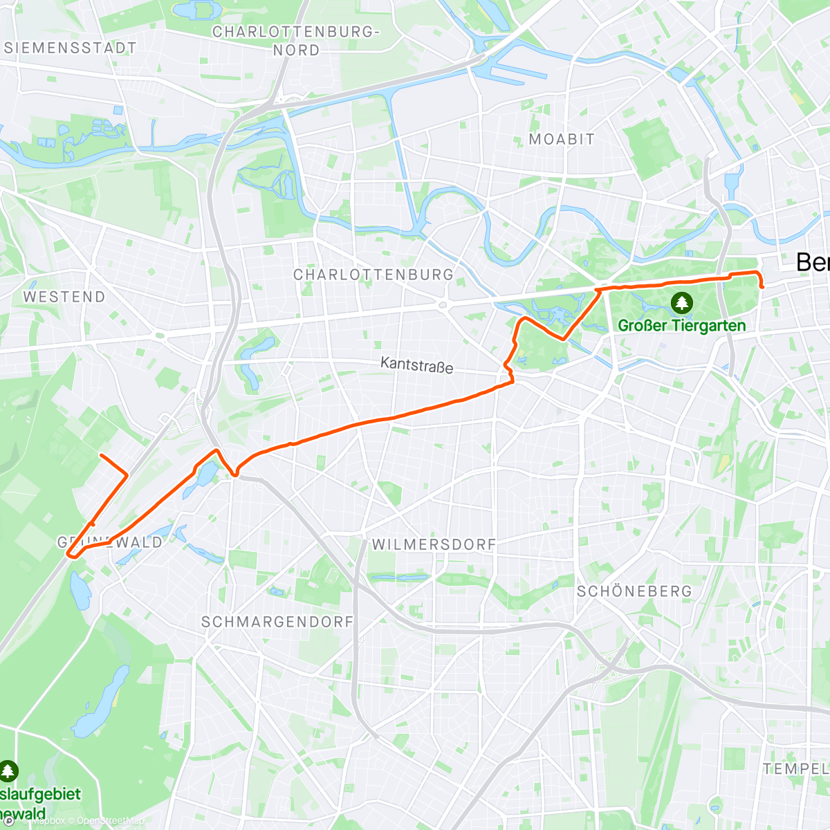 Mapa de la actividad (Full speed dans Berlin 🚀)