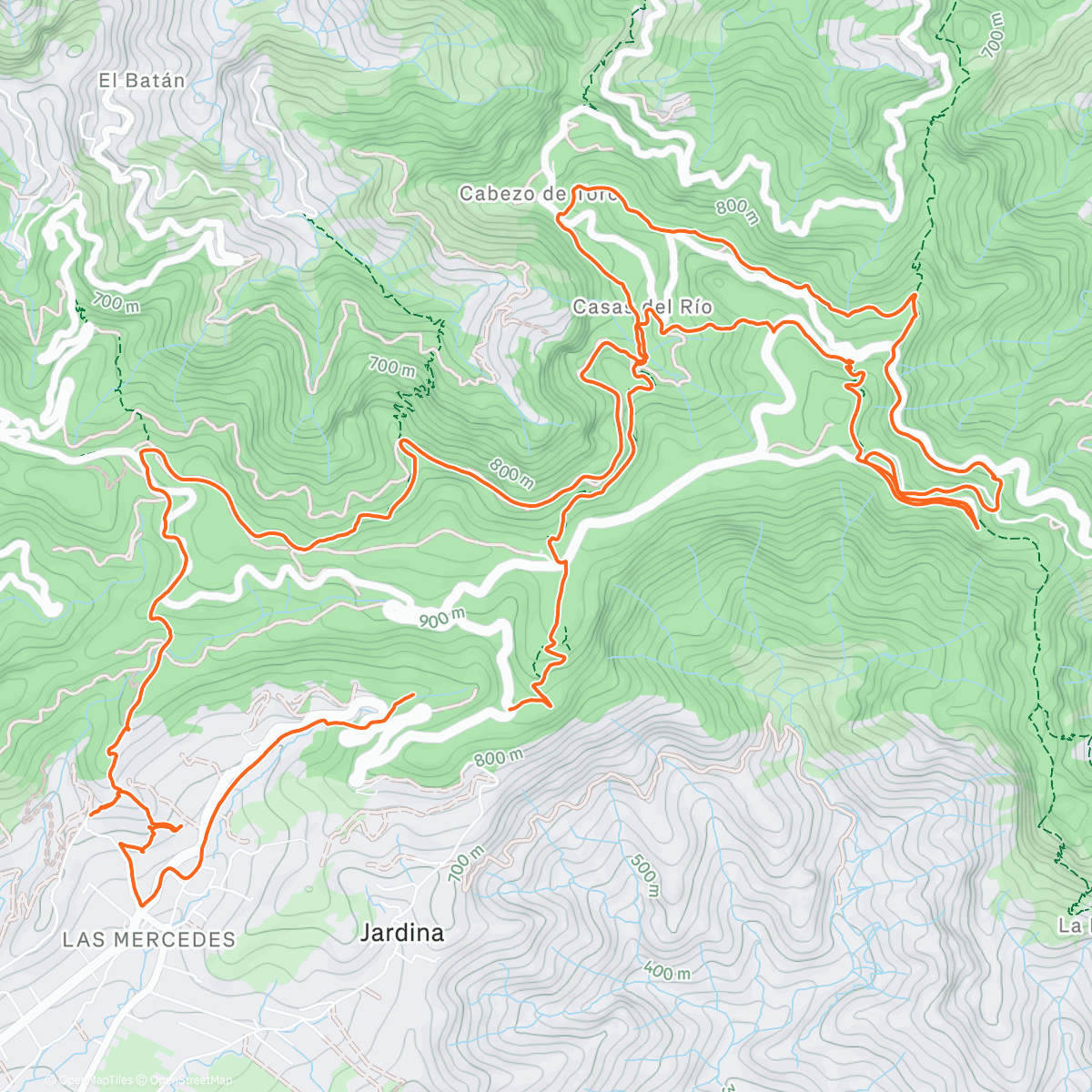 Карта физической активности (Rando course avec Laet)