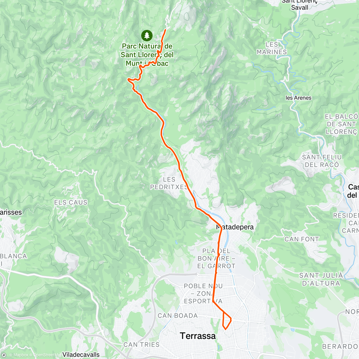 Map of the activity, Christmas ride 🎄🎄🌧️🌧️
