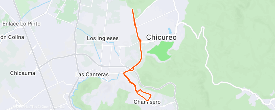 Map of the activity, Carrera de mañana
