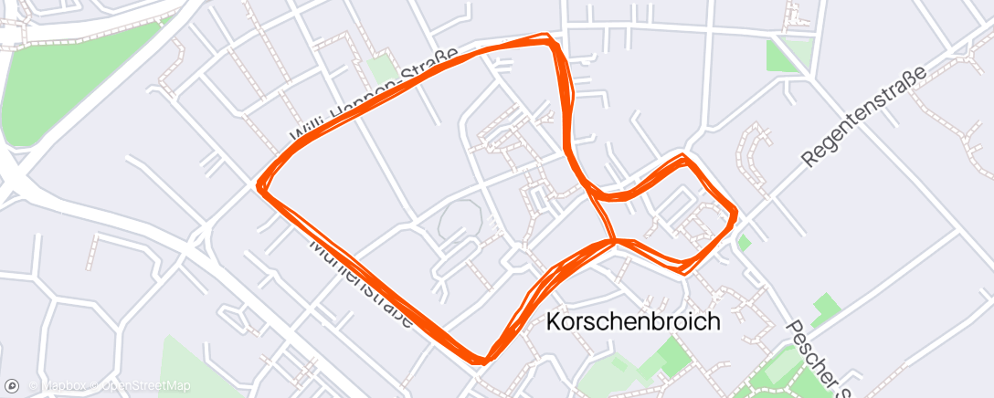 Карта физической активности (Korschenbroicher Cityrun)