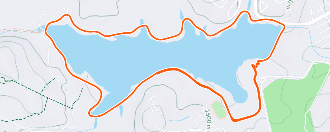 Карта физической активности (Course à pied le matin)