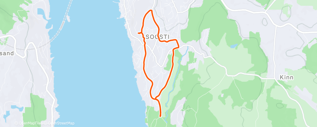 Карта физической активности (Afternoon Run)