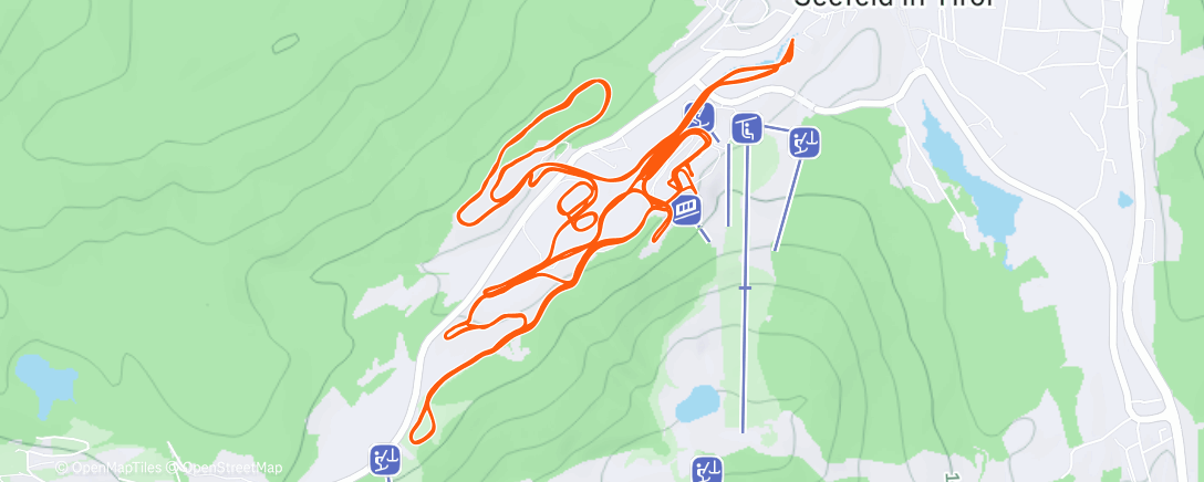 Map of the activity, Morning Nordic Ski