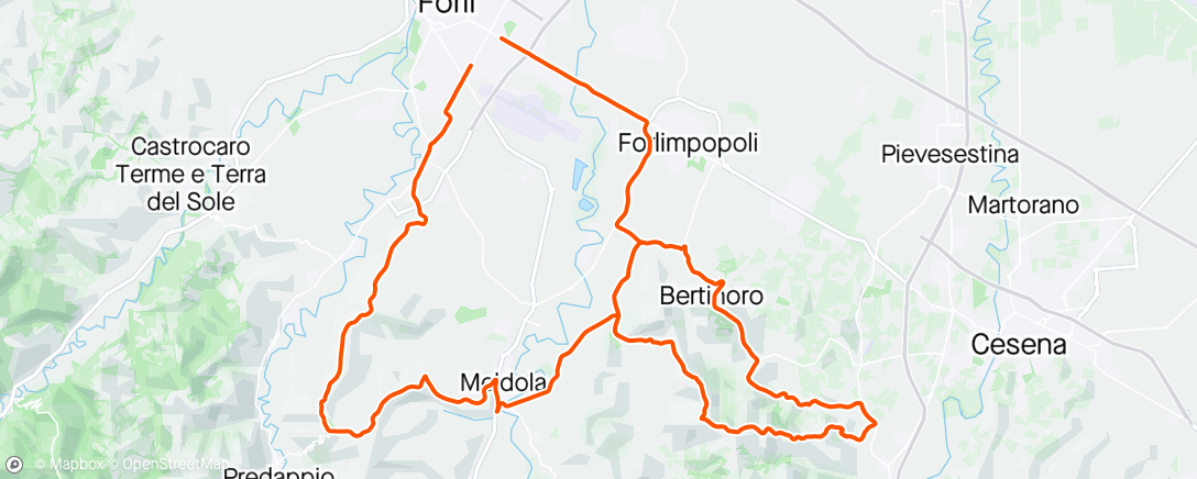 Map of the activity, Coppi e Bartalli #5