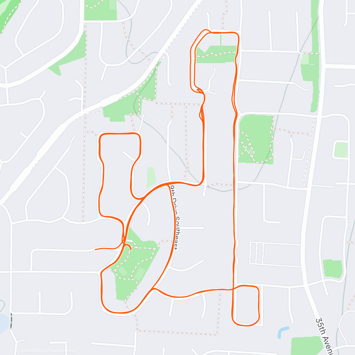 Map of the activity, Peace On Earth Christmas Eve Run