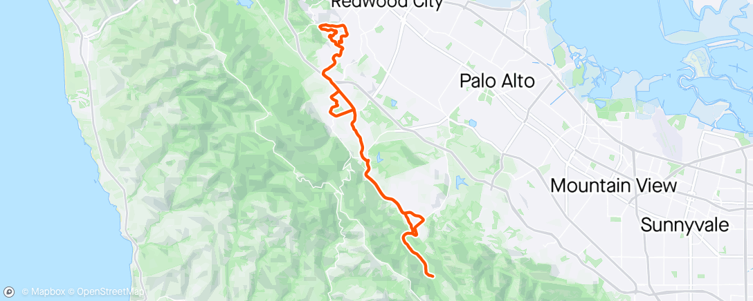 Map of the activity, Alpine East