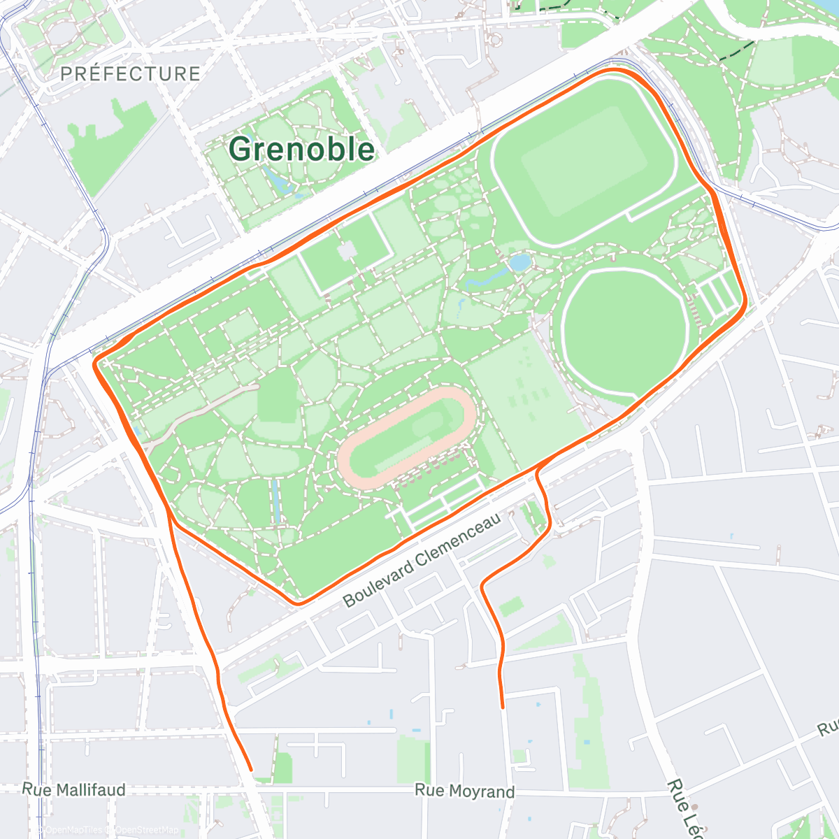 Карта физической активности (Footing)